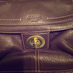 Women’s leather coach purse